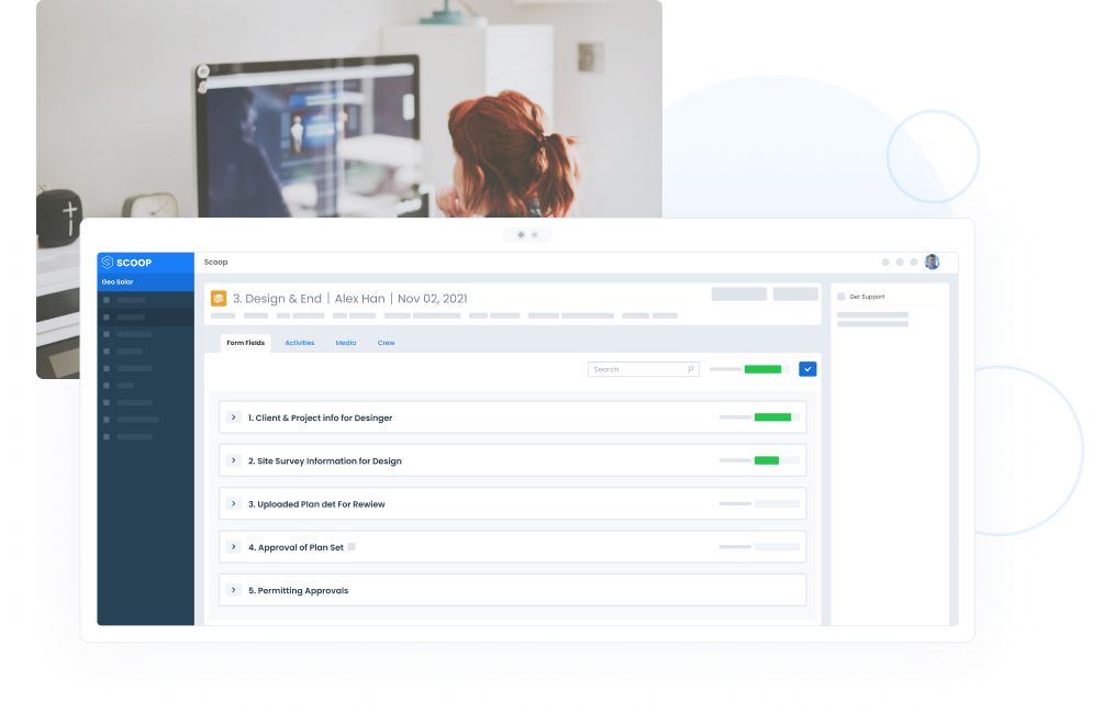 Scoop CRM Solar Project Management Software