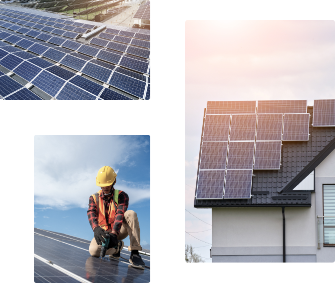 Solar App Store 1 solar panel collage three images