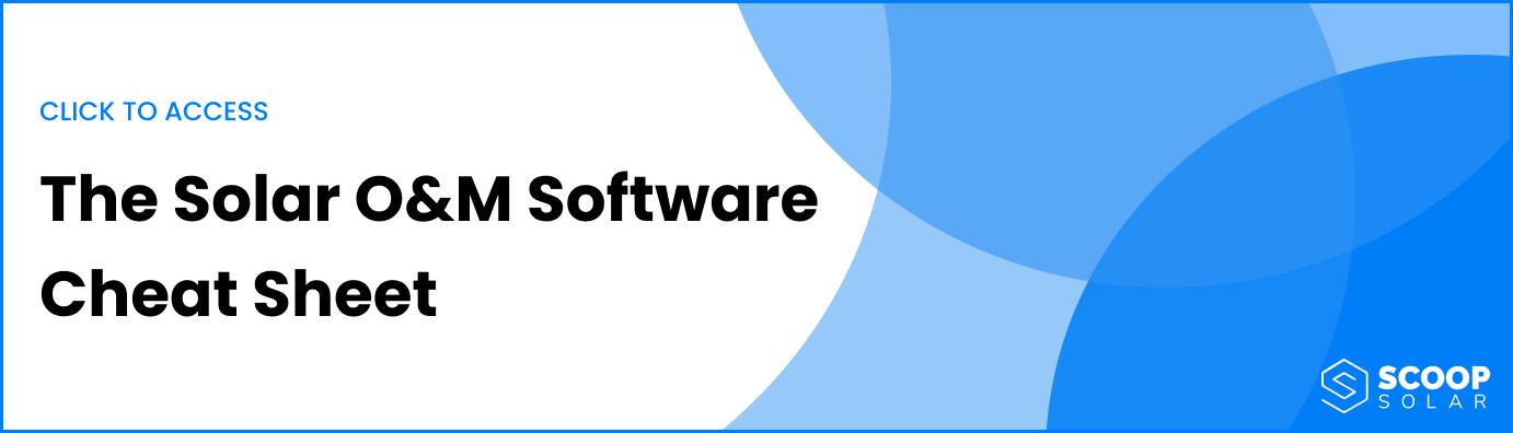 solar o&m software cheat sheet banner