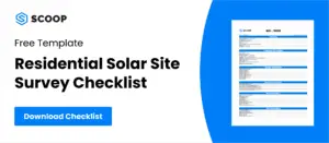 CTA banner to download our free residential solar site survey checklist template.