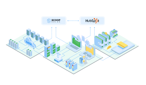 scoop gloo integration solar crm hubspot