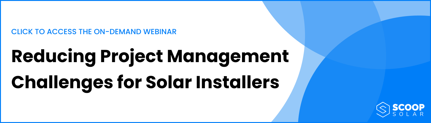 reducing solar project management challenges on demand webinar banner