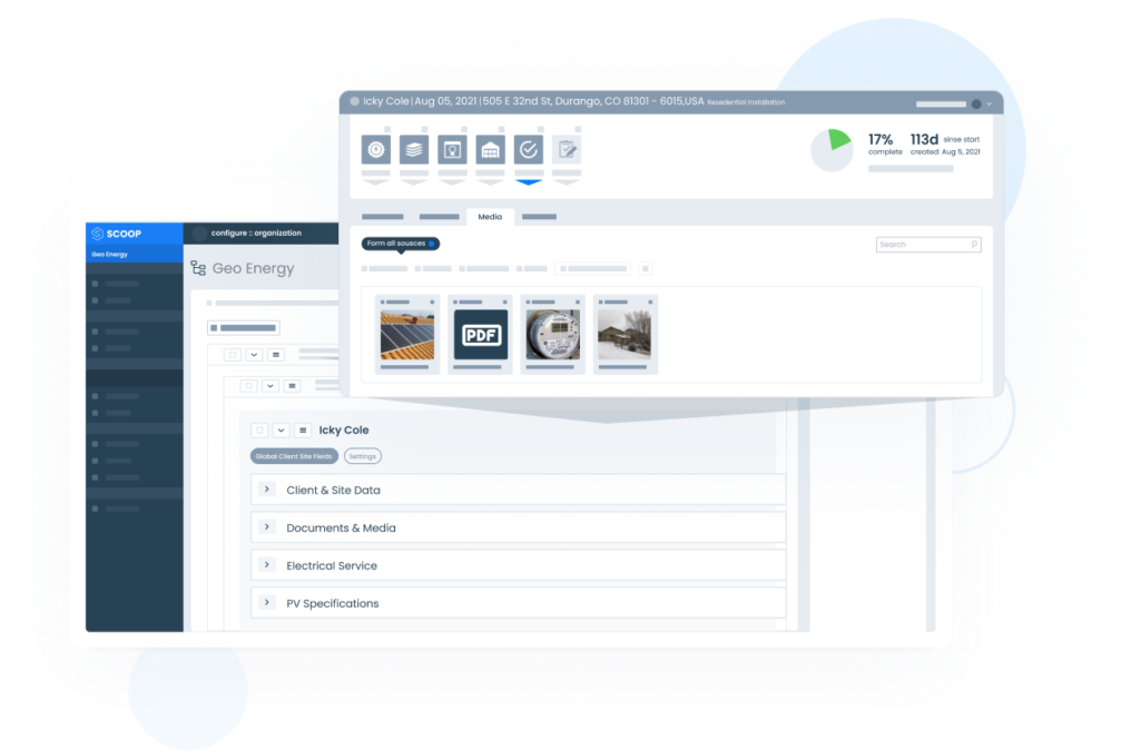 Scoop Solar Project Management Site Photos Client Information Capture Data