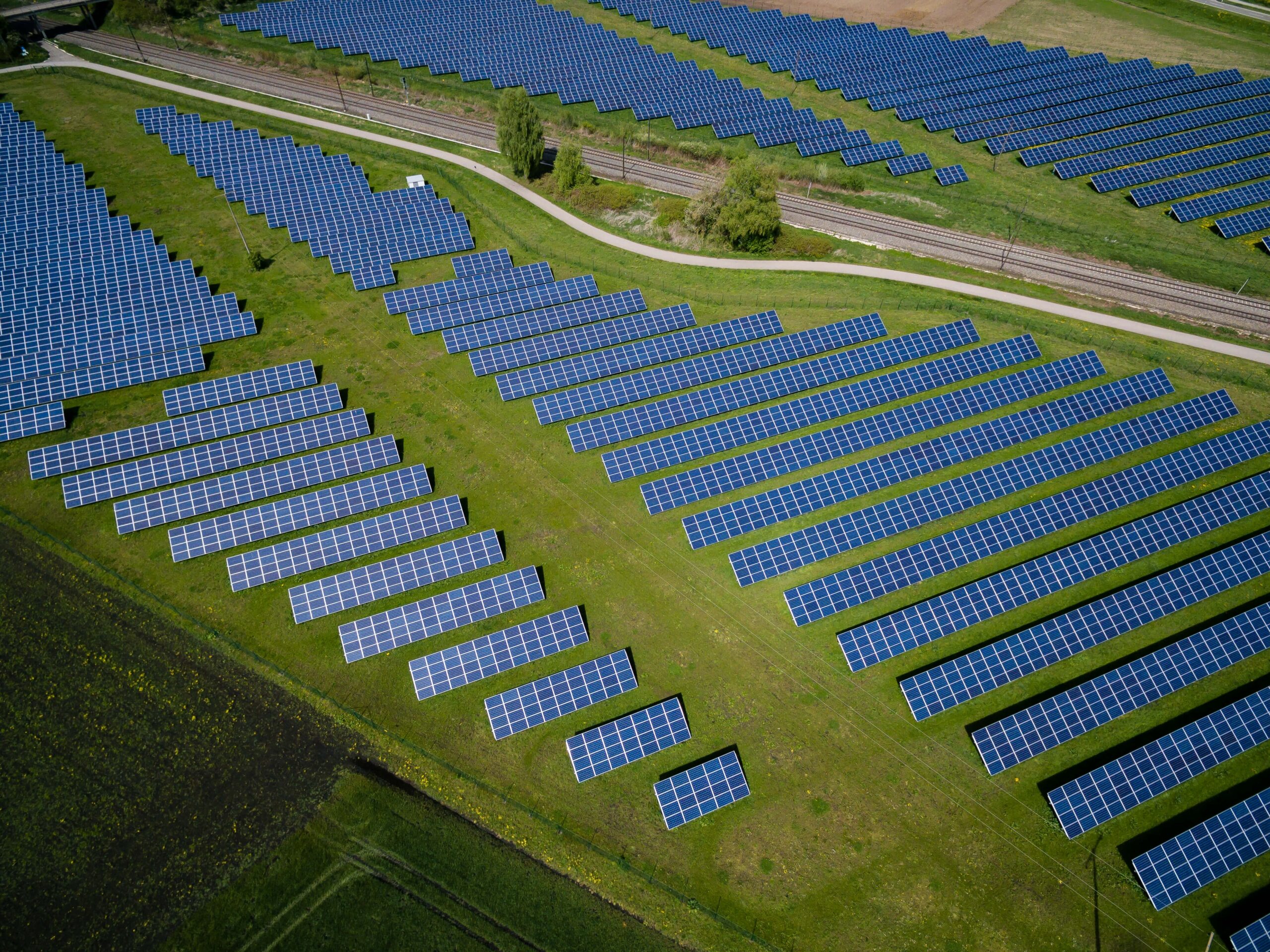 commercial solar panel farm scaled