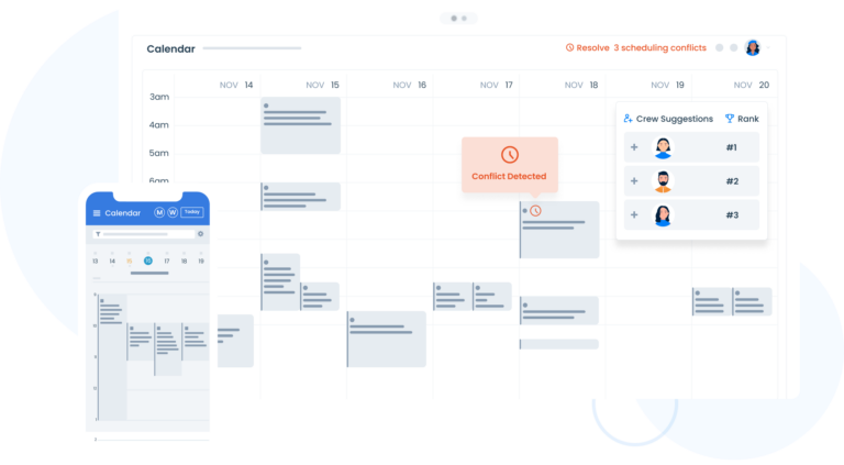 Scoop Scheduling & Resource Optimization (SRO) Feature Illustration