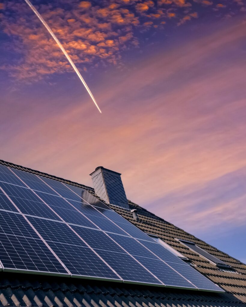 Use Case - Commercial Solar 43 residential solar panels sunset 4x5 1