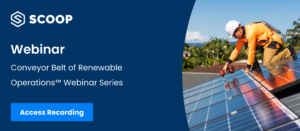 Scoop Conveyor Belt of Renewable Operations Webinar Series Recording Conversion Banner