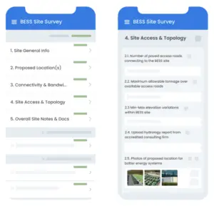 scoop solar mobile app site survey two screens no shadow
