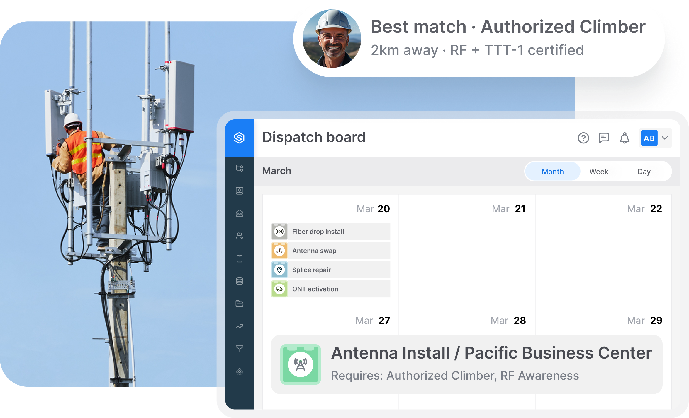 Service Dispatch Scheduling