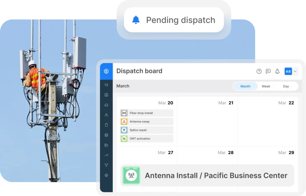 Telecom Field Service Dispatch Software Hero