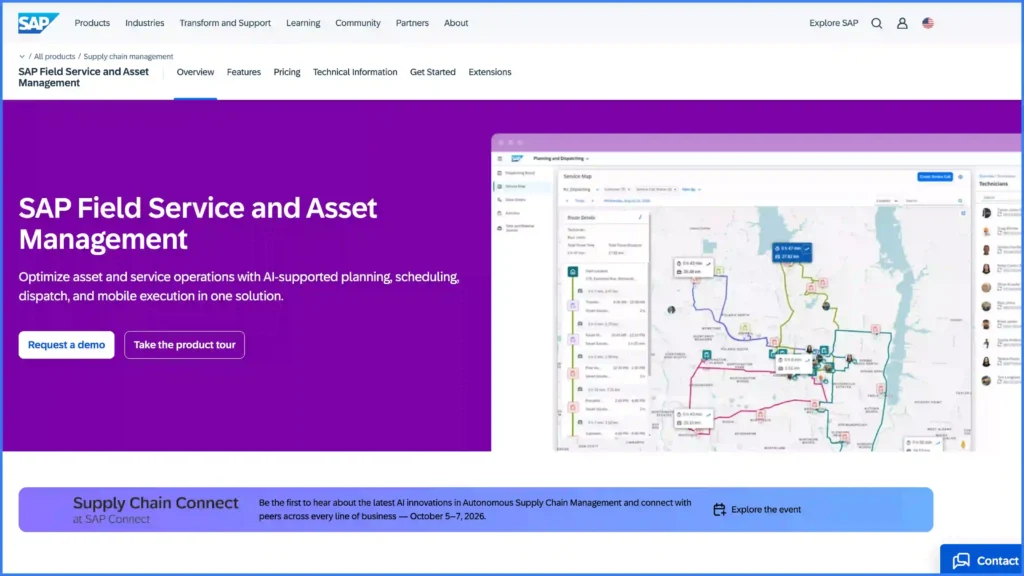 sap field service hero image website