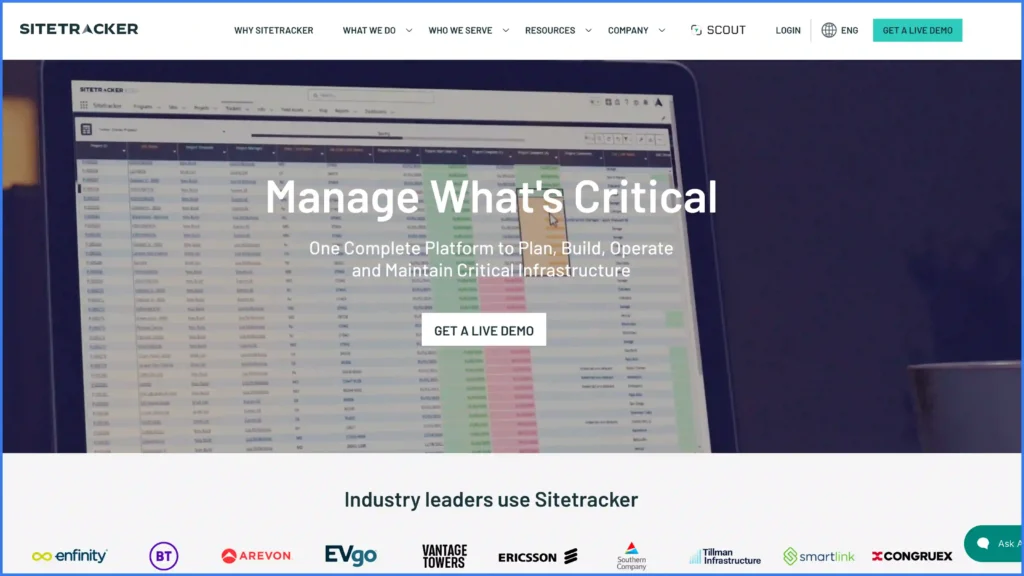 sitetracker hero image