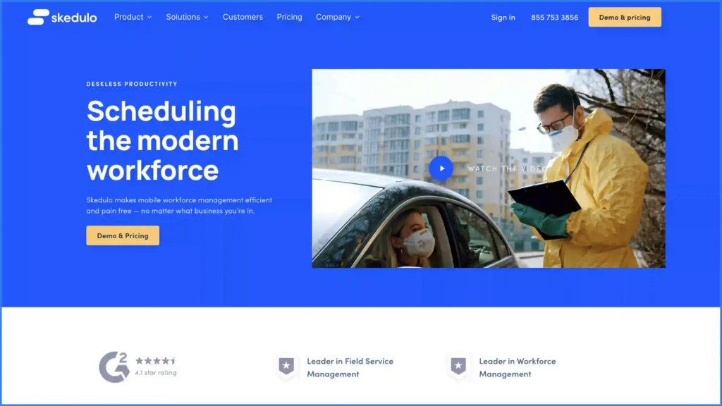 skedulo hero image website